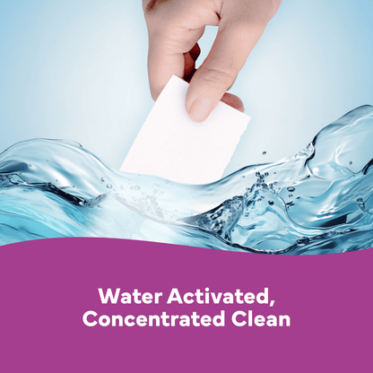 Eco-Friendly Laundry Detergent Sheets - Lilac Breeze Scent - 128 Loads (64 Sheets)