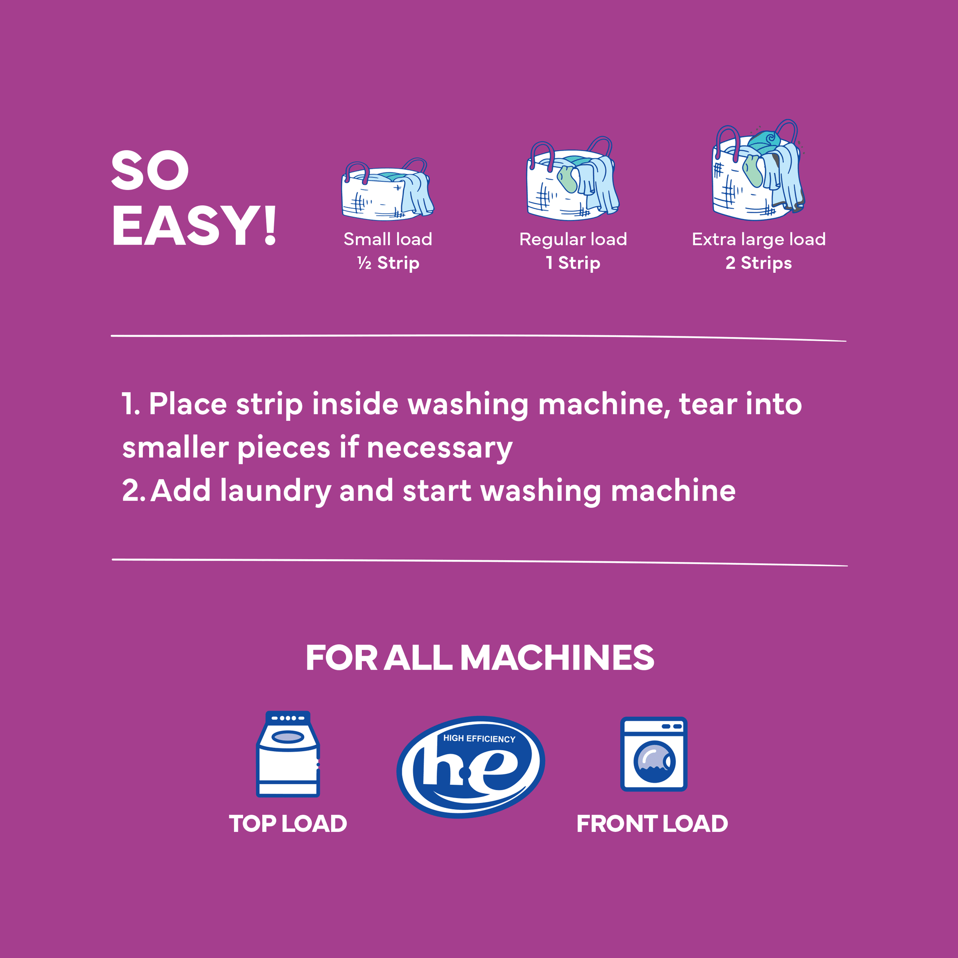 Eco-Friendly Laundry Detergent Sheets - Lilac Breeze Scent - 128 Loads (64 Sheets)